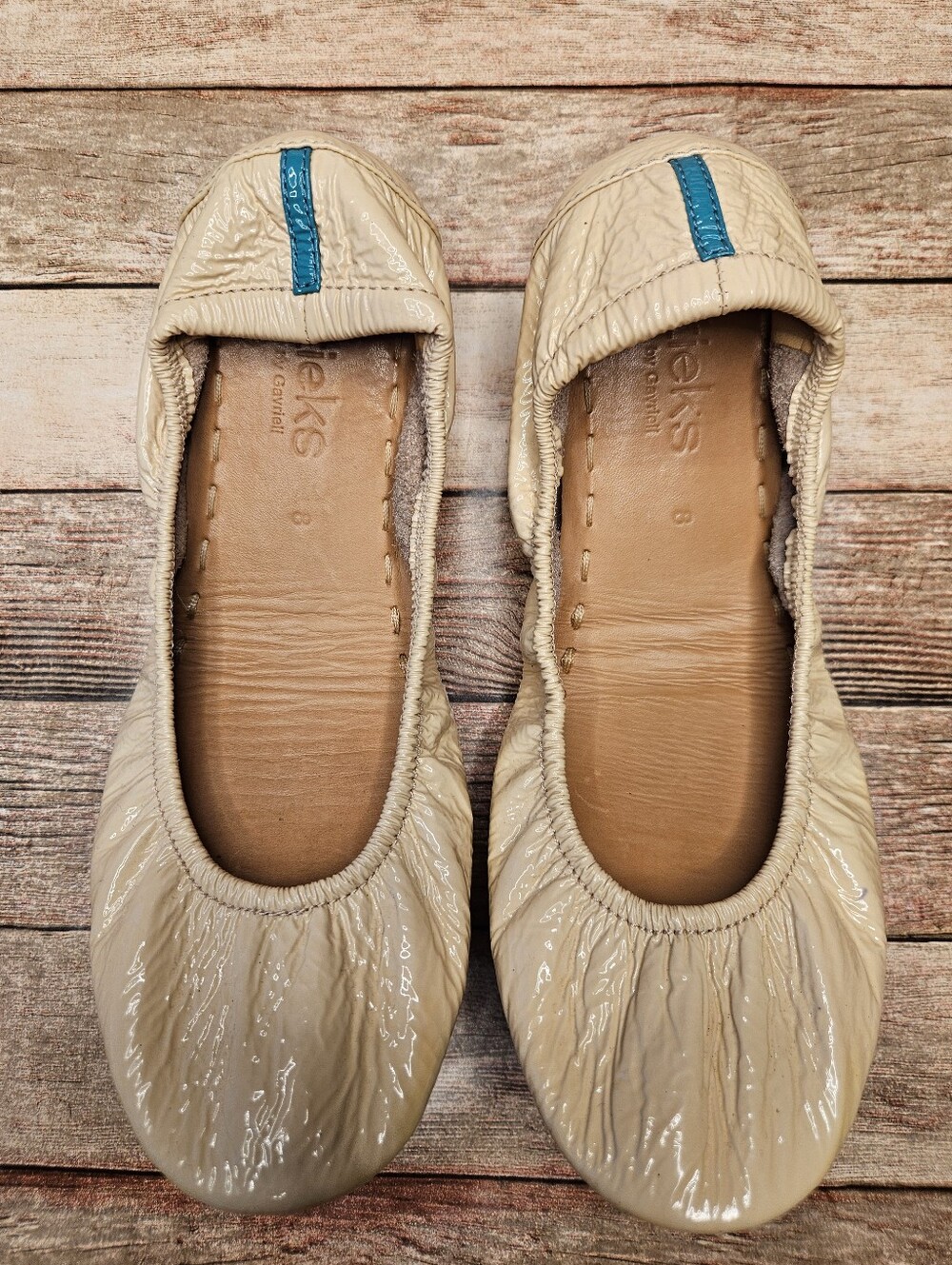 Tieks Biscotti Patent Flats